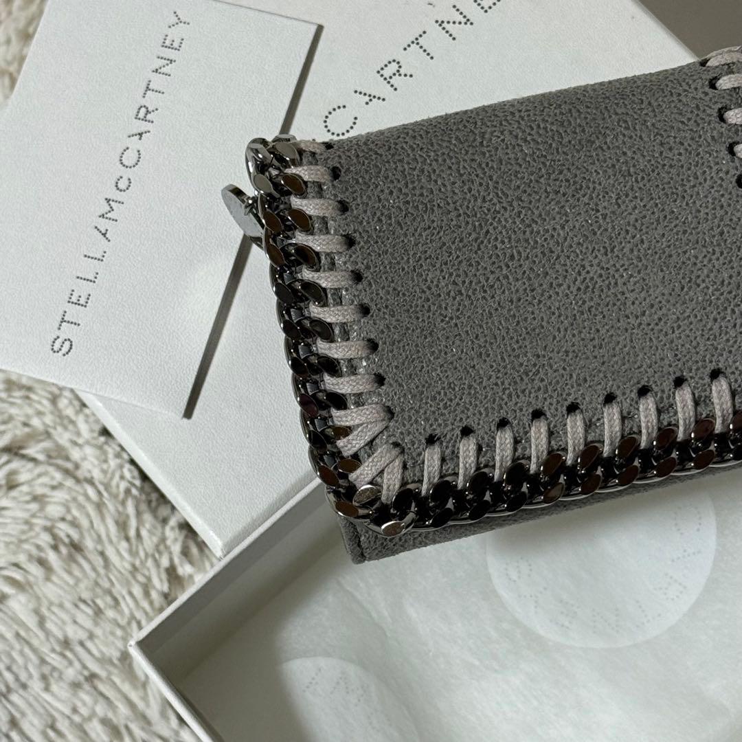 ⭐️新品未使用⭐️　ステラマッカートニー　ファラベラ　三つ折り財布　ライトグレー