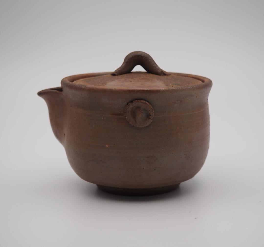 備前焼 名工 安東利喜作 煎茶器セット 茶器揃い 共箱/宝瓶