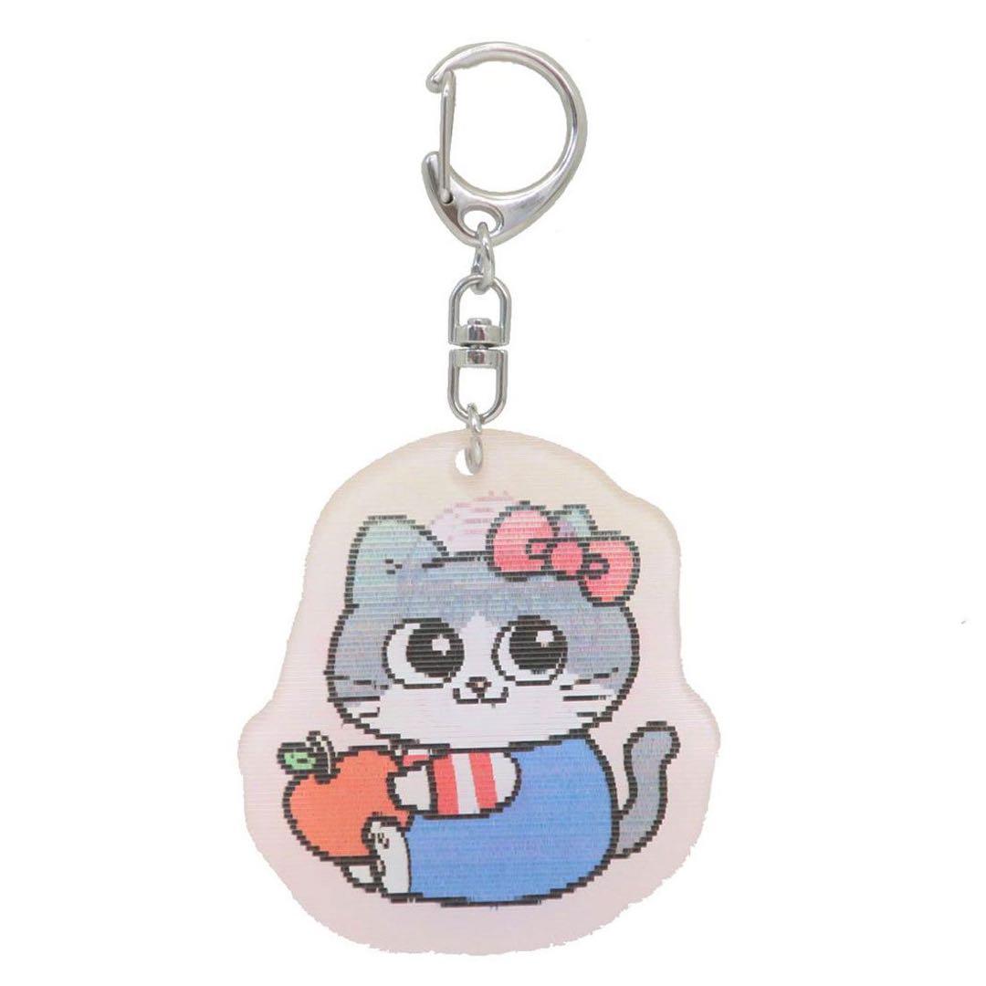 新品ねこに転生したおじさんサンリオキャラクターズチェンジングアクリルキーホルダー