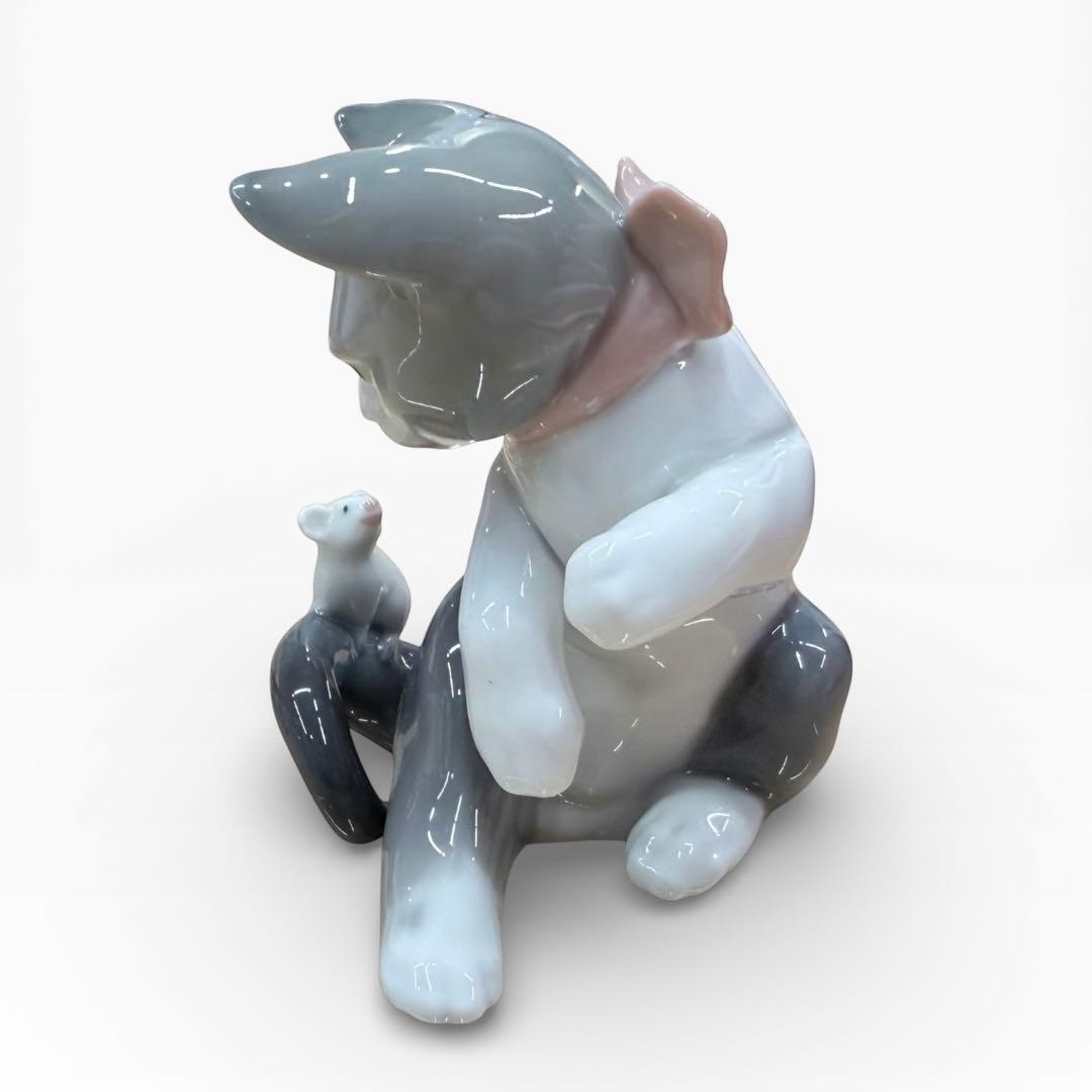 LLADRO リヤドロ　ネコ　ネズミ　陶器　置物　インテリア