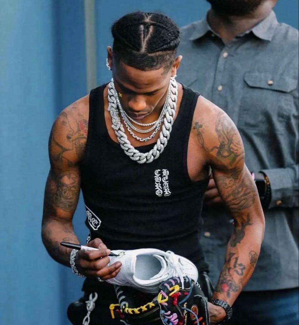 クロムハーツ ブラック プリント タンクトップ