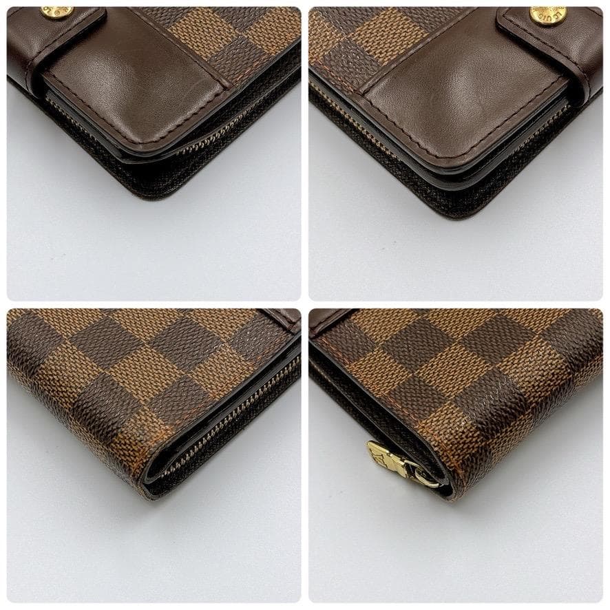 ✨極美品✨ ルイヴィトン コンパクトジップ ダミエ エベヌ ラウンドファスナー