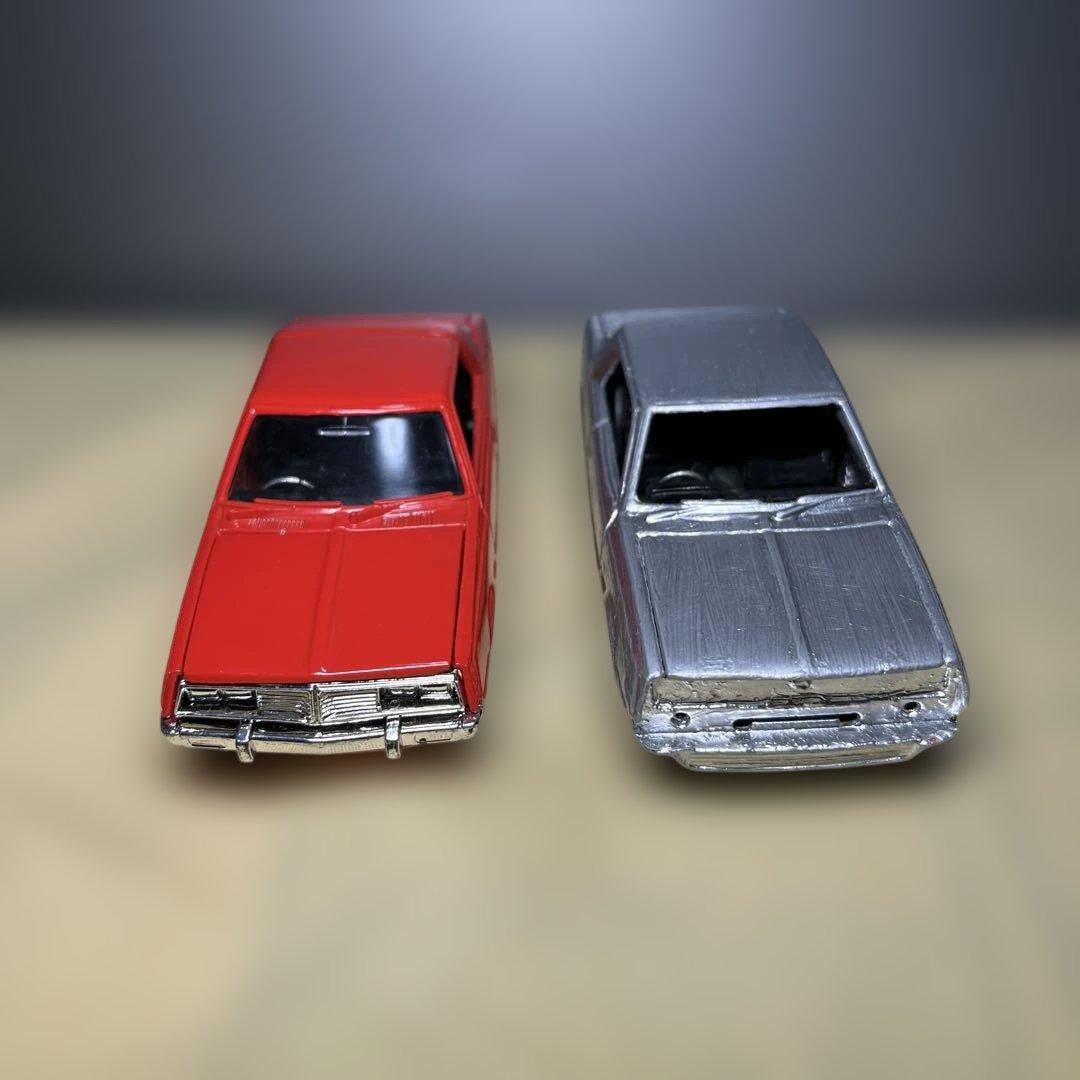 ミニカー初代三菱ギャランラムダ　ヨネザワ製 当時物　絶盤品　希少品　2台セット