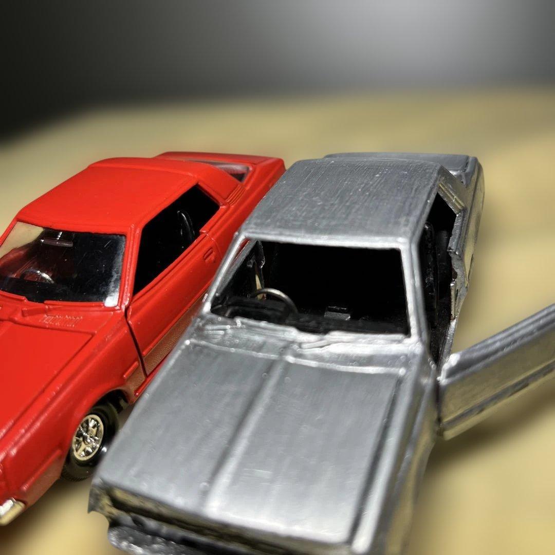 ミニカー初代三菱ギャランラムダ　ヨネザワ製 当時物　絶盤品　希少品　2台セット