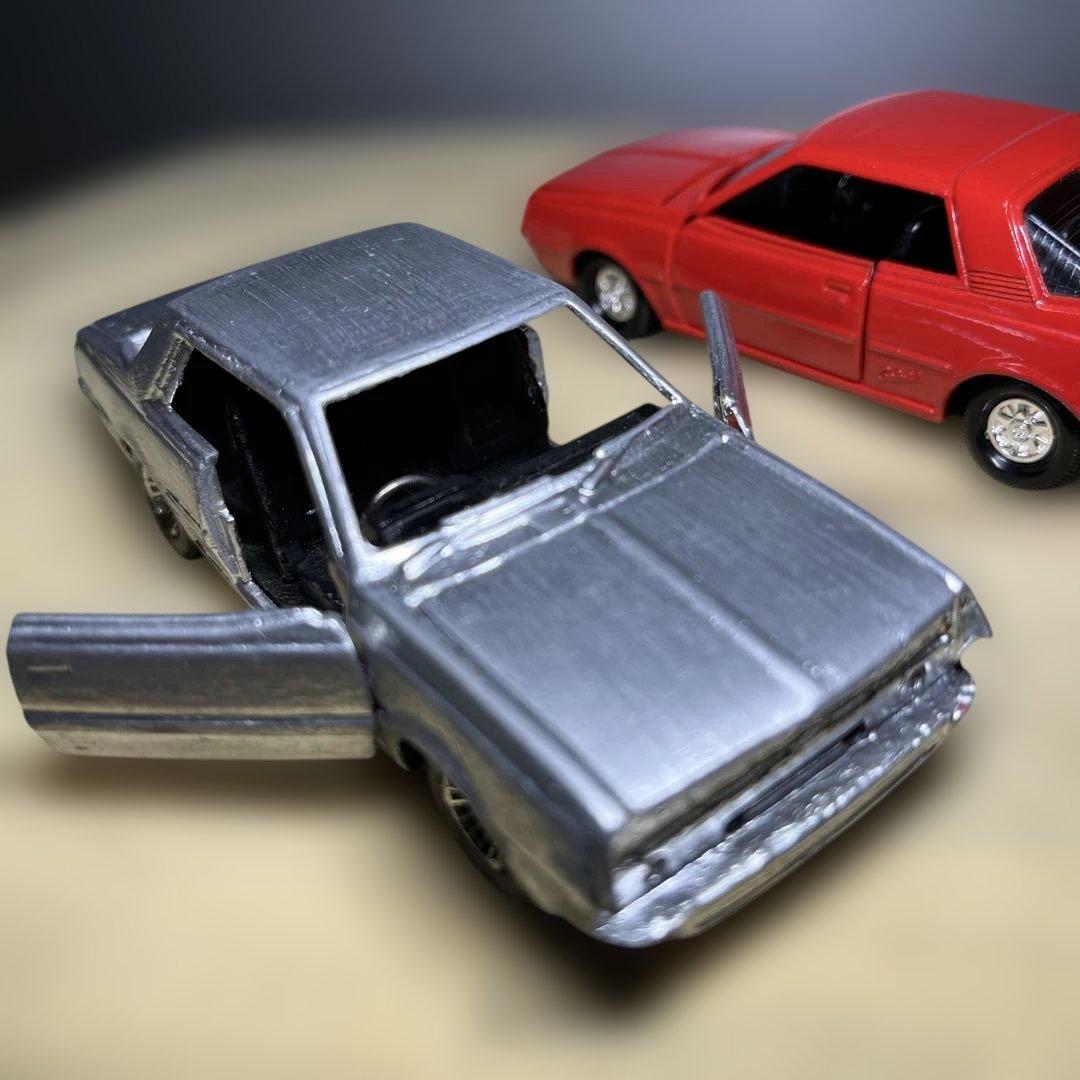 ミニカー初代三菱ギャランラムダ　ヨネザワ製 当時物　絶盤品　希少品　2台セット