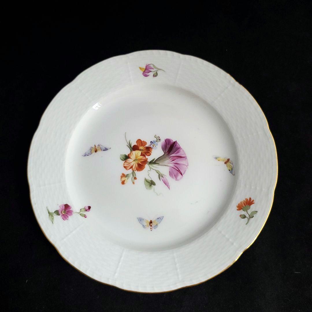 1837年 KPM(独) 手描き絵皿 19cm 2枚組