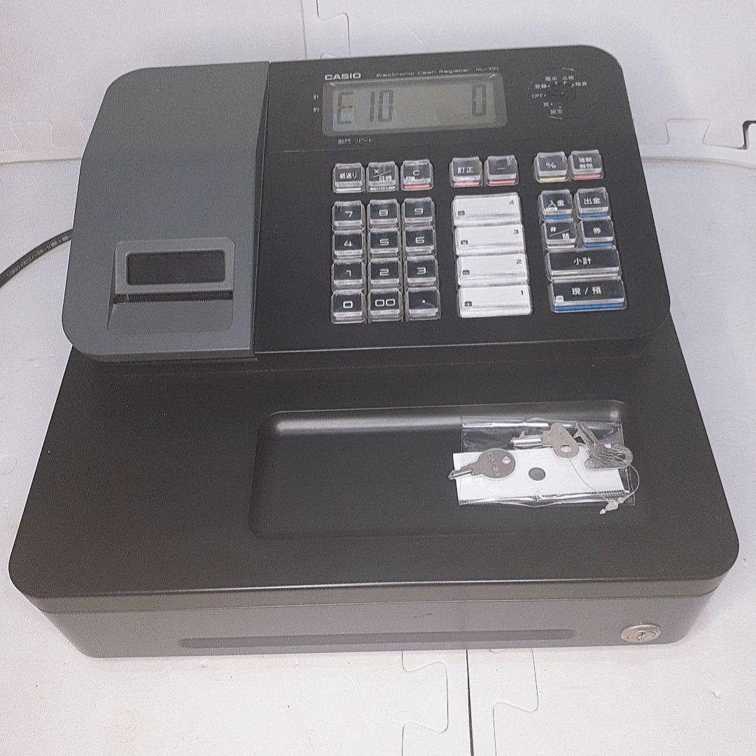カシオレジスター　NL-100　コンパクト　人気機種　感熱紙　鍵付き　58mm