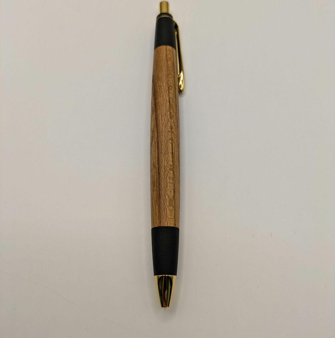 【新品未使用】ボナン　ケヤキ　真鍮金具　シャープペンシル