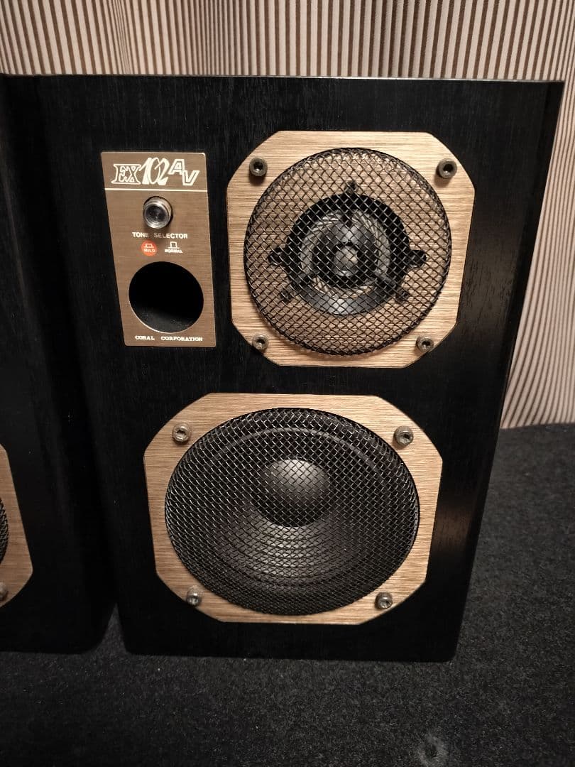 【希少・良音】CORAL EX-102AV スピーカー ペア（動作品）