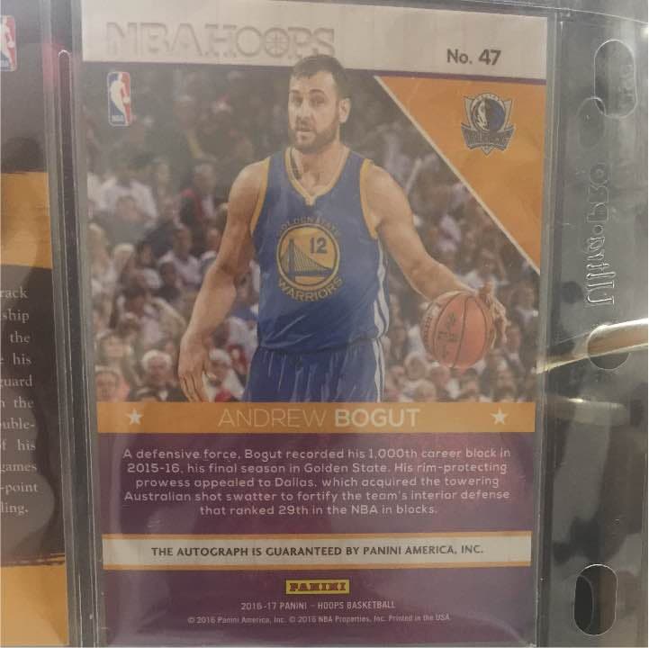 アンドリューボガット サインカード