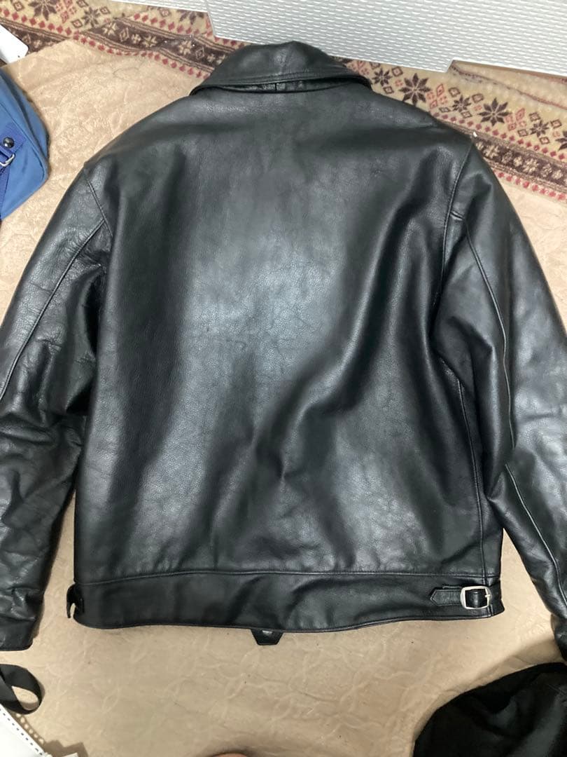 値下げ！FREEDOM シングルライダースジャケット 48 黒 フリーダム