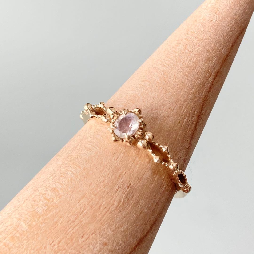 K10 ラブラドライト ピンキー NOJESS 上品 ゴールド 3号