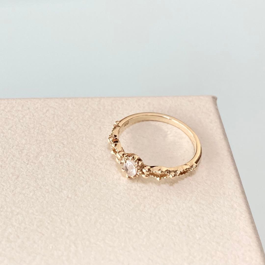 K10 ラブラドライト ピンキー NOJESS 上品 ゴールド 3号