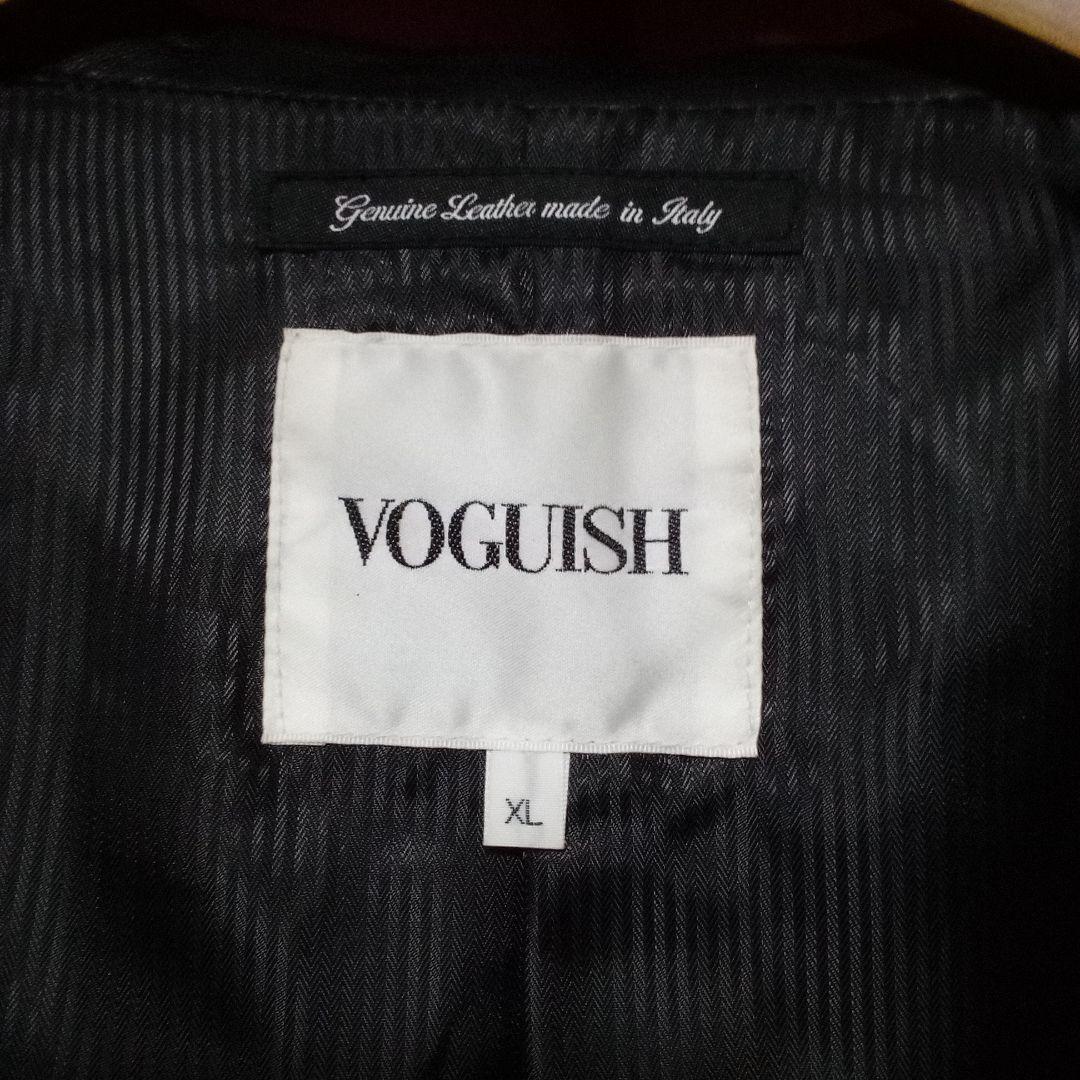 VOGUISH/レザーシングルライダースジャケット/希少サイズXL/中古