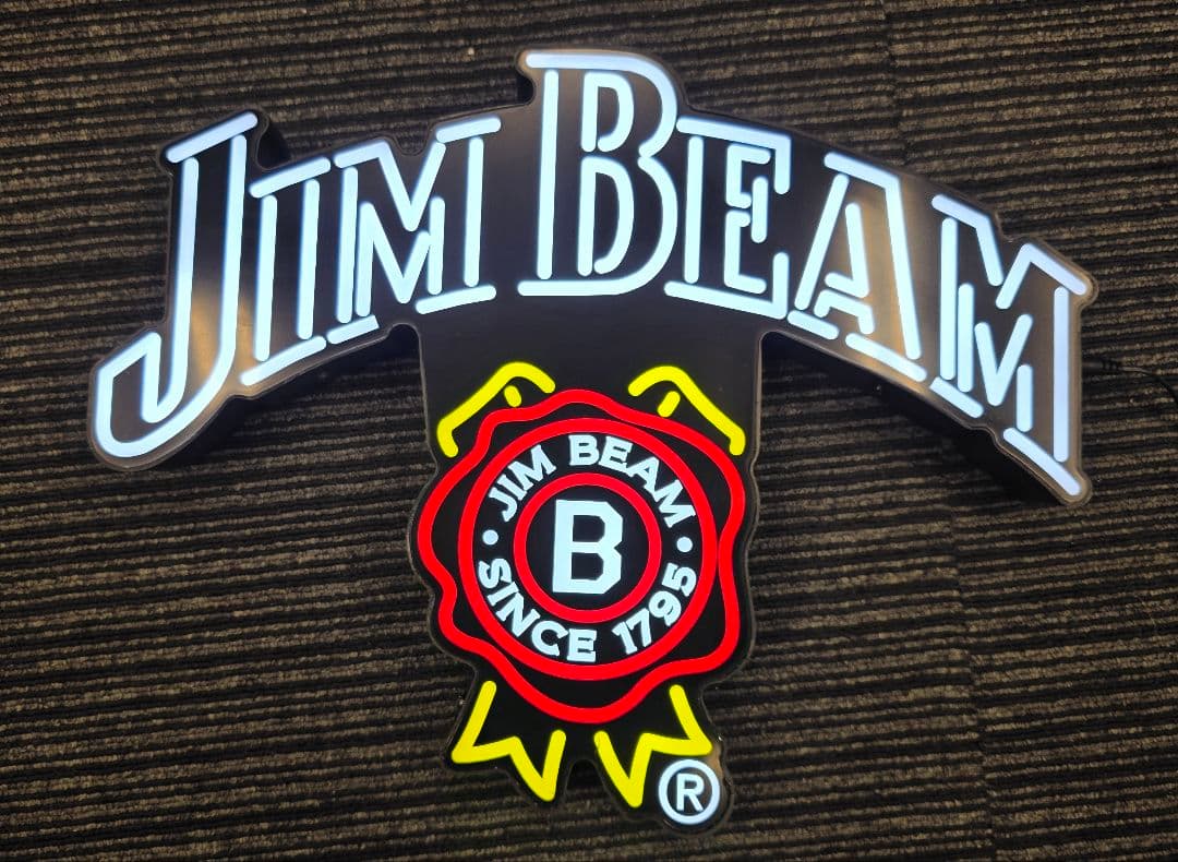 Jim Beam ネオン看板 大型