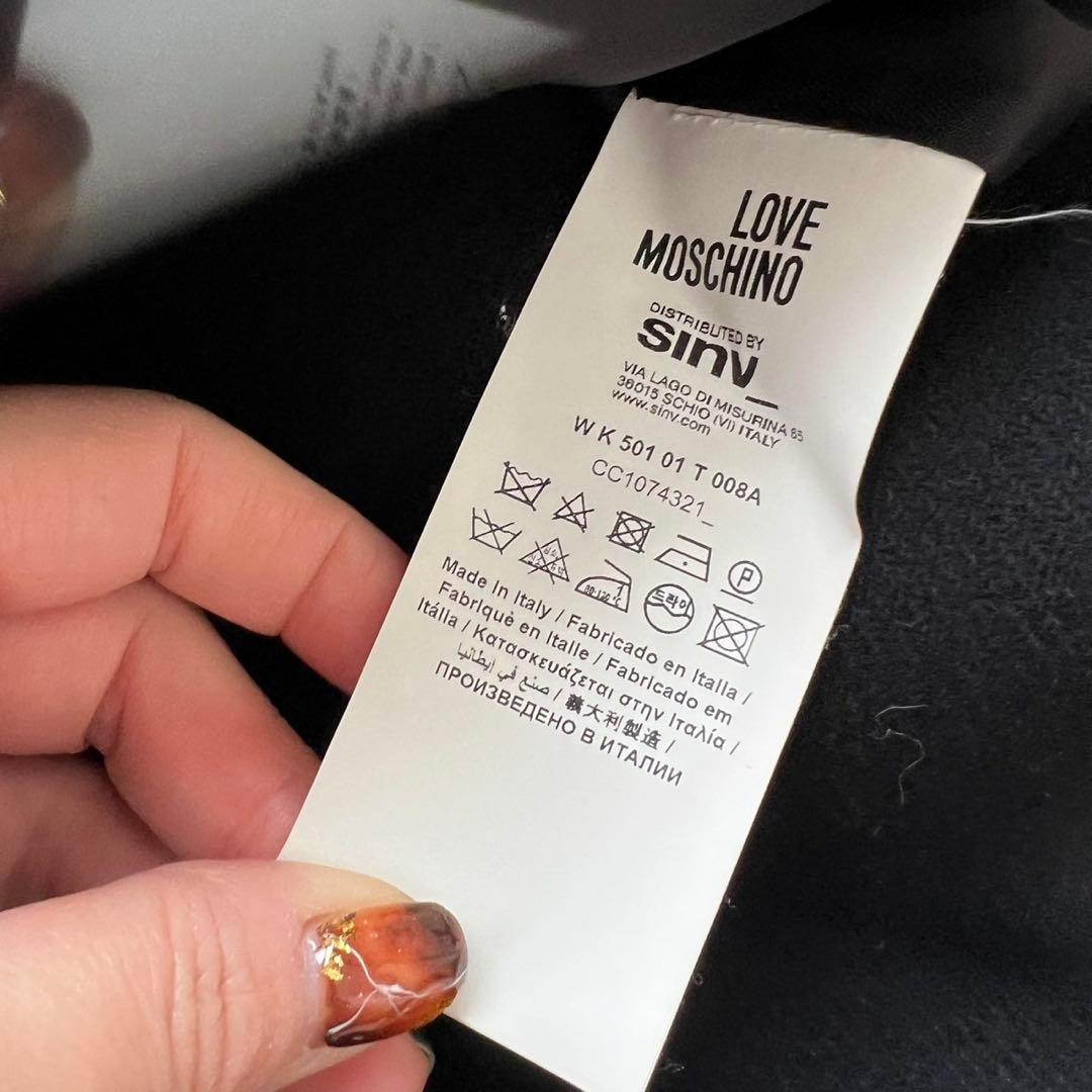 LOVE MOSCHINO ラブモスキーノ ベルテッドコート　着丈116cm