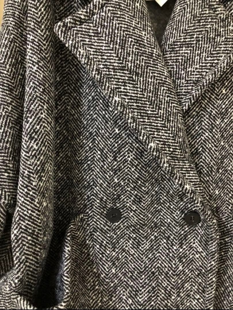 【お値下げ】♡ROSIEE ロージー♡軽量裏起毛ヘリンボーン　コクーンコート