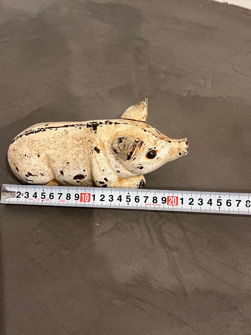 VINTAGE CAST IRON PIG BANKブタ貯金箱　ヴィンテージ鋳鉄