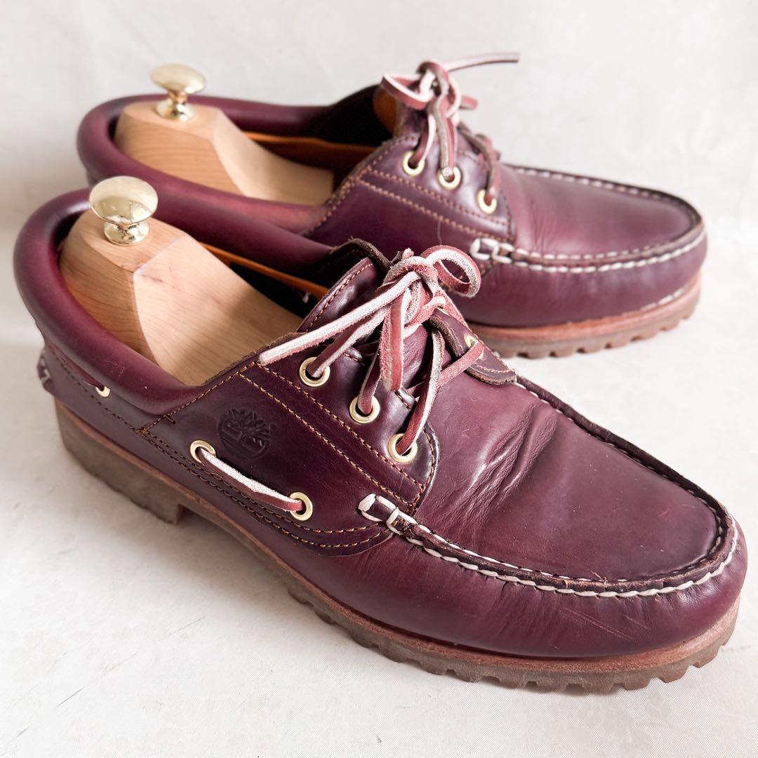 ✨定番✨ティンバーランド デッキシューズ 3eye クラシック バーガンディ