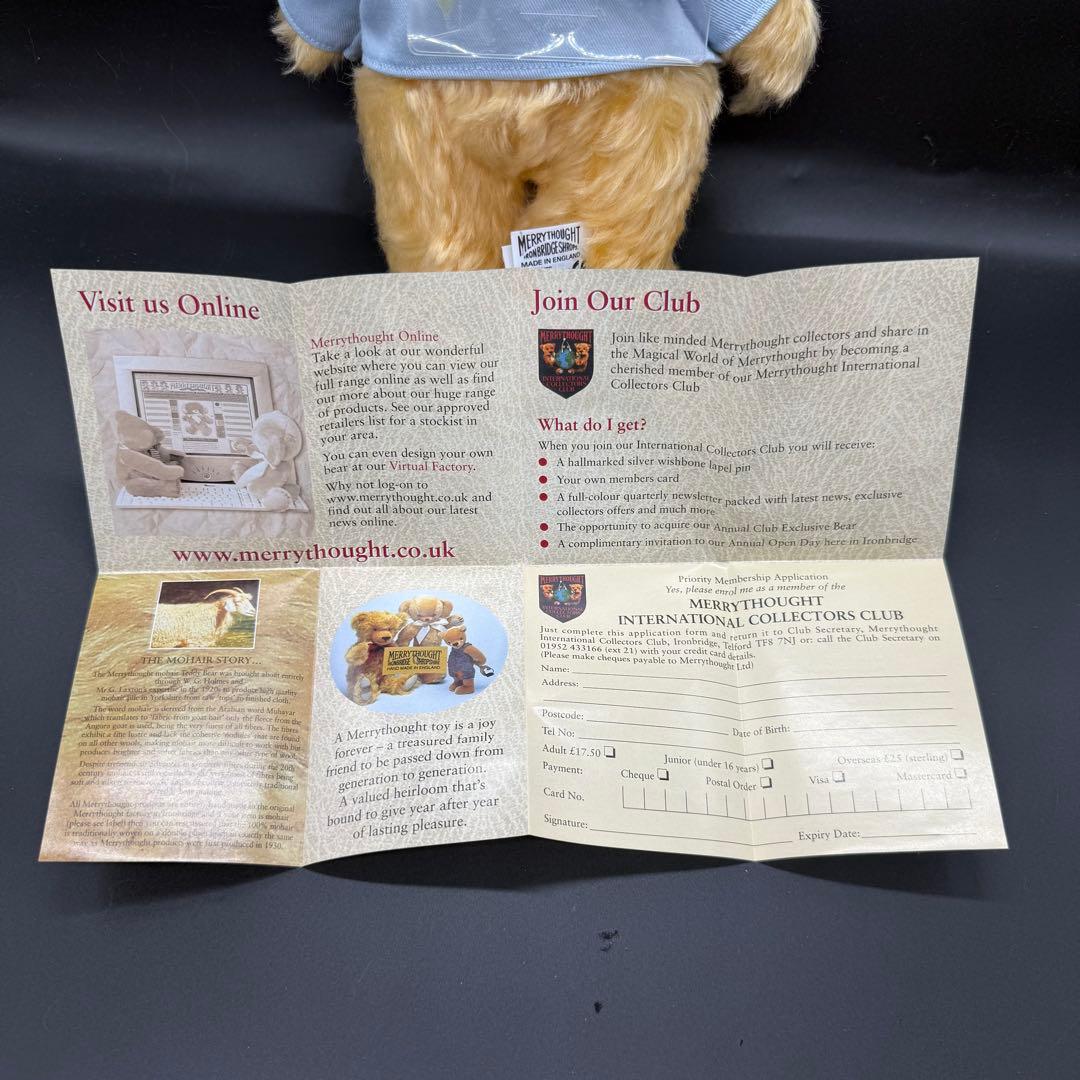 MERRYTHOUGHT テディベア 横浜 チーキー 2004年 100体限定