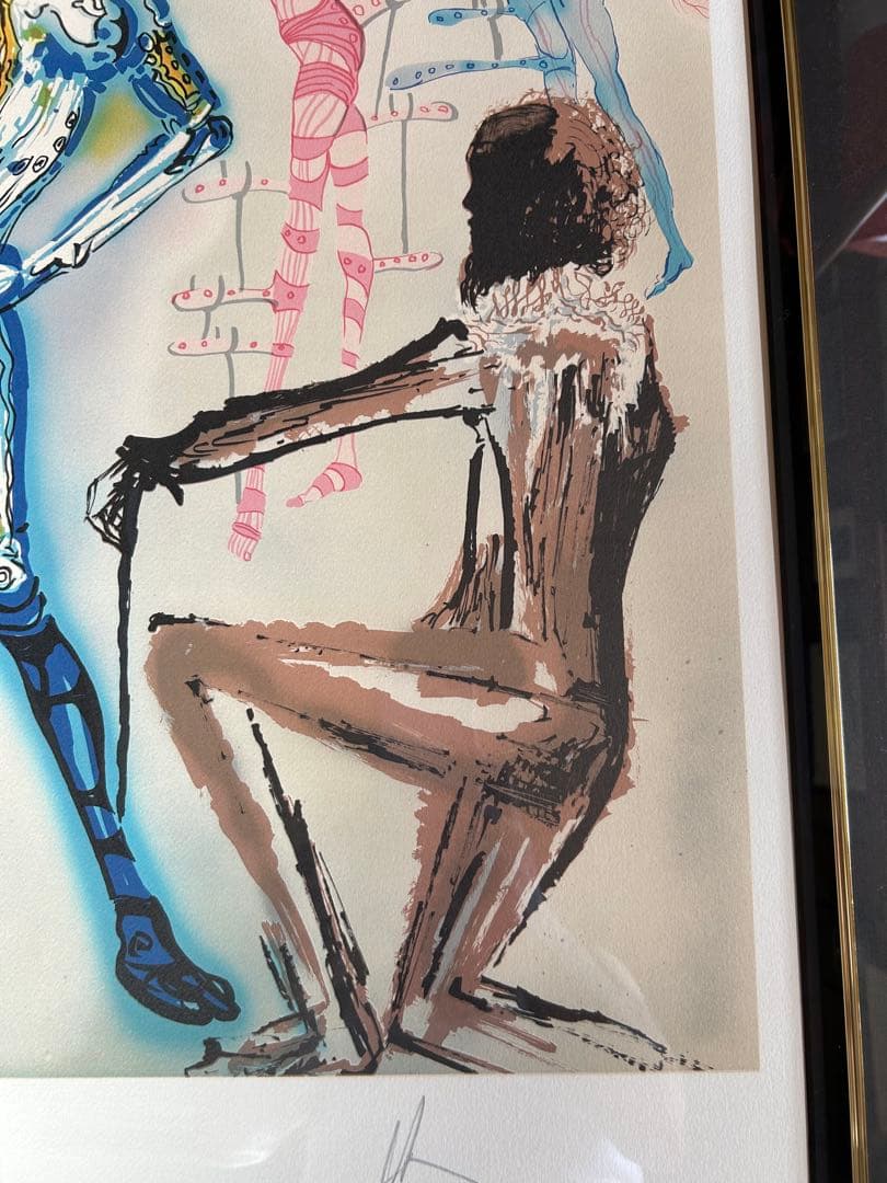 サルバドール・ダリ　リトグラフ「ファッション　デザイナー」ダリ直筆サイン