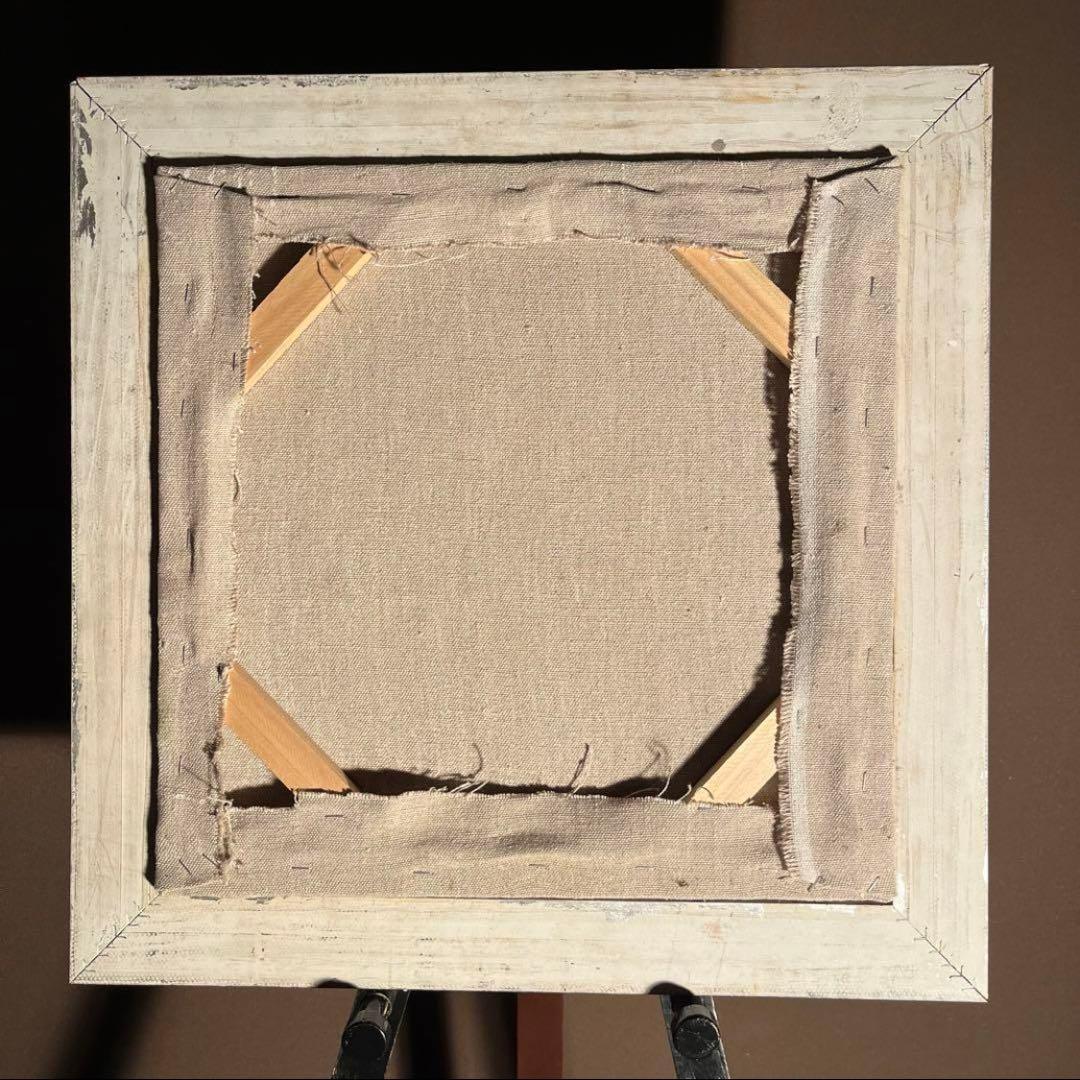 ★真作★ 文勝(ウンシュン) 無題 油絵 額付き 貴重作品