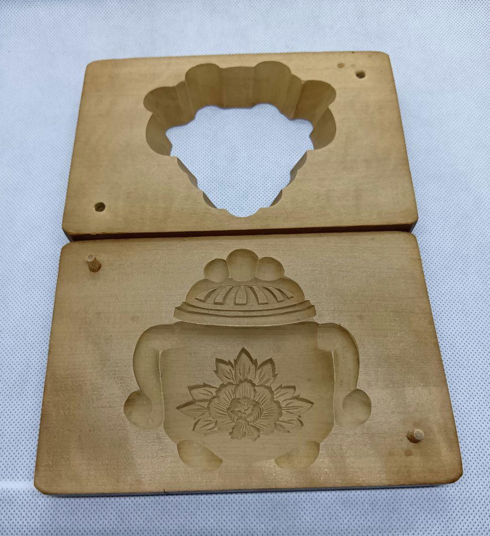 和菓子木型 #53 牡丹香炉