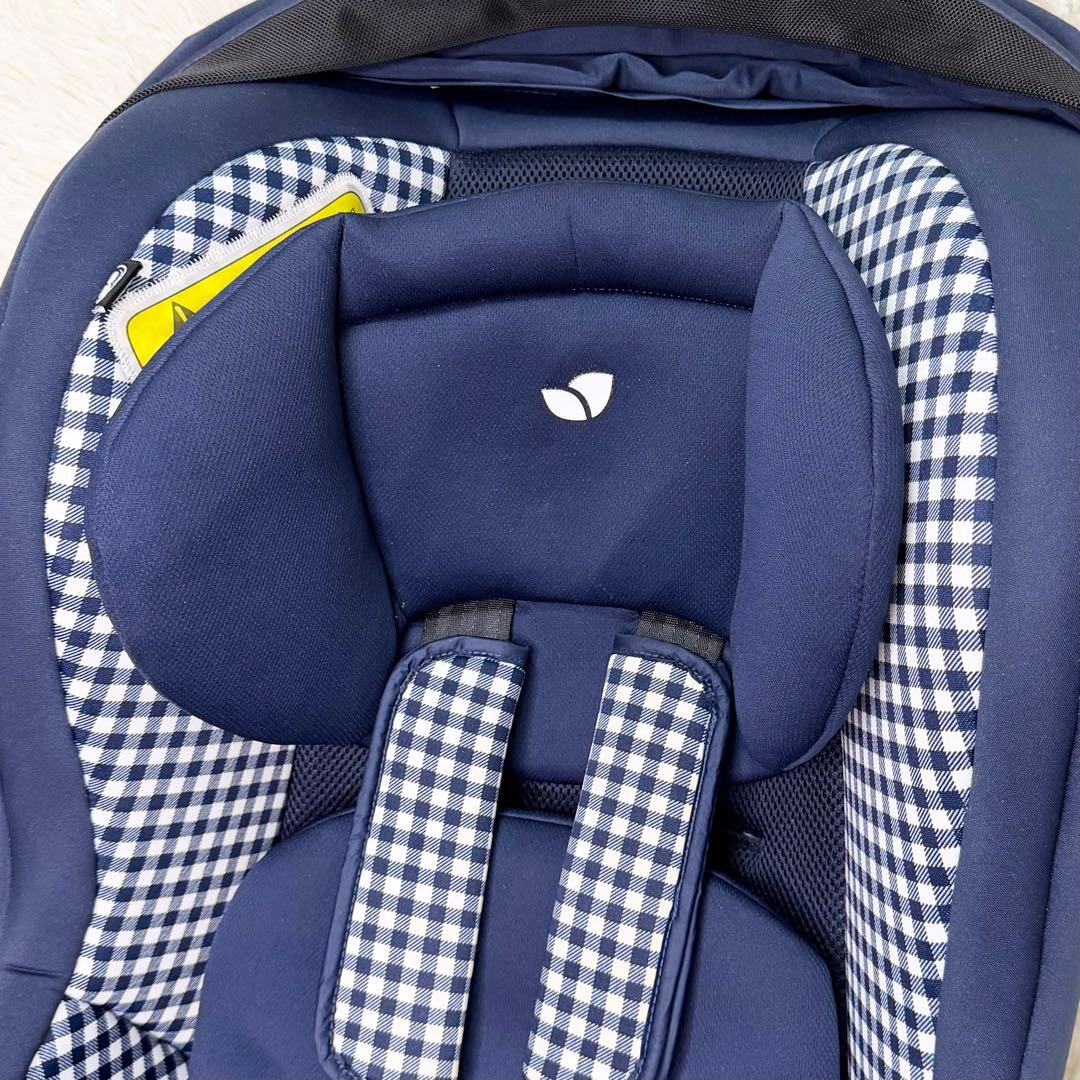美品 Joie チルト チャイルドシート キャノピー付き ギンガムチェック