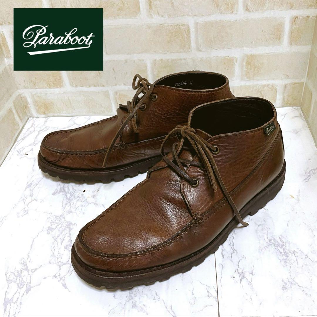 Paraboot ブラウン モカシンブーツ