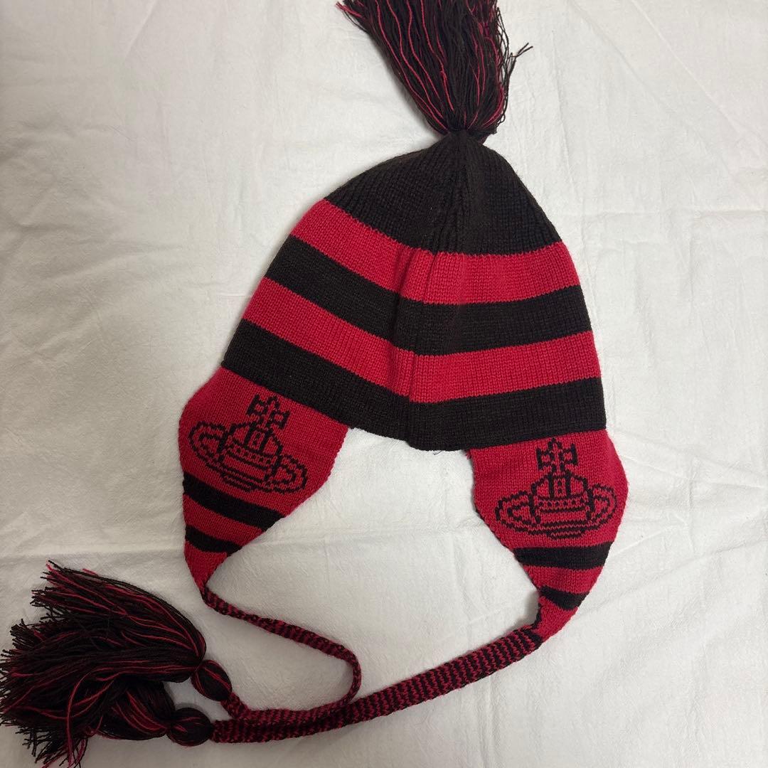 【希少】vivienne westwood 耳当て付きニット　NANA