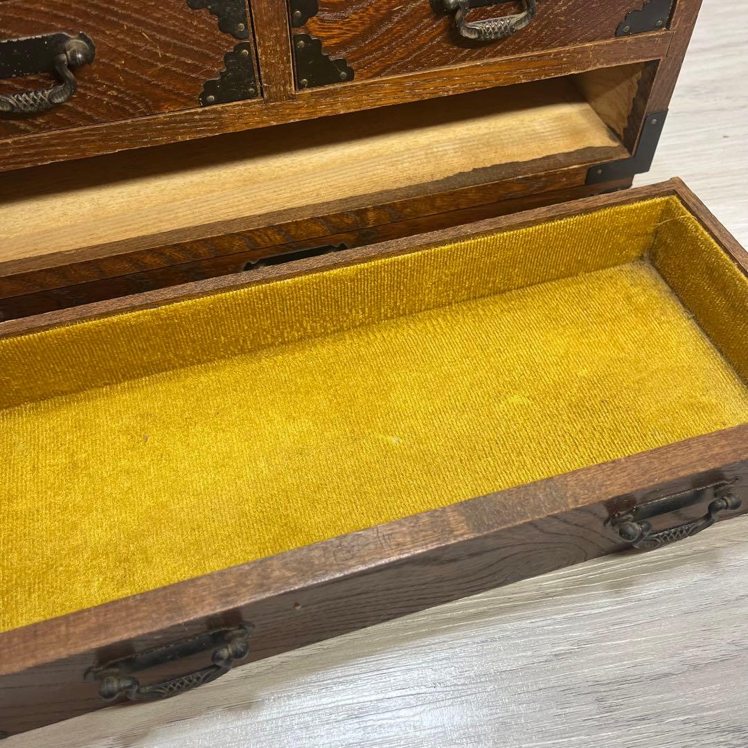 特大サイズ　和製アンティーク　木製和箪笥　小物入れ