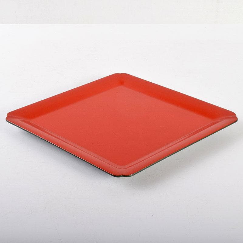 茶道具　京漆匠　鈴木表朔造　根来　菱盆　裏千家十四代淡々斎極め箱　V　R4950