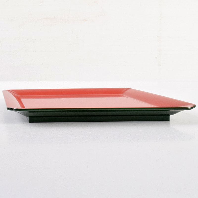 茶道具　京漆匠　鈴木表朔造　根来　菱盆　裏千家十四代淡々斎極め箱　V　R4950