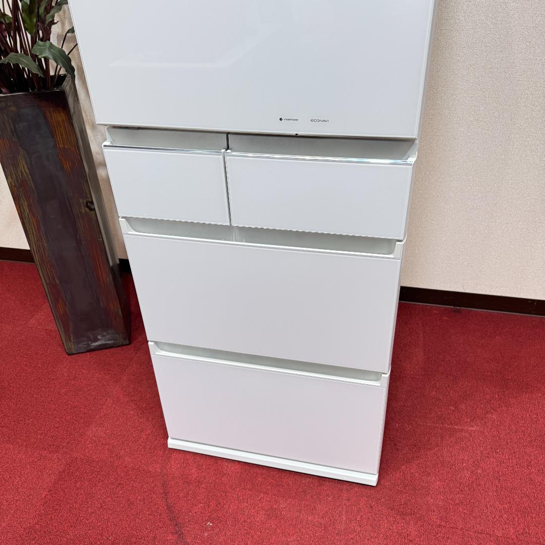 東京23区送料無料　美品パナソニック455L　2019年製ガラスドア　製氷機付き