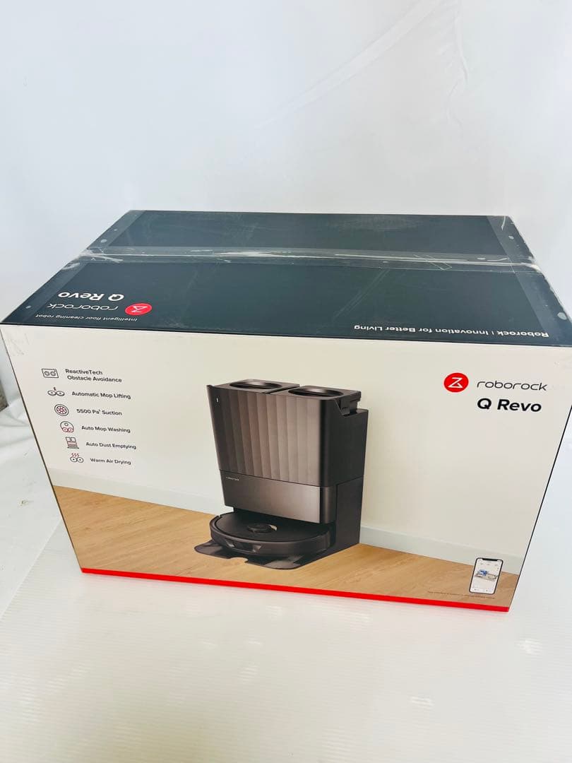 【未使用品】Roborock ロボット掃除機 QR52-04 Q Revo 黒