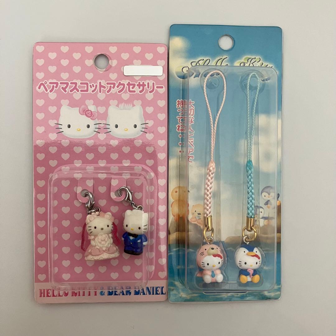 L*n様 ハローキティ ストラップ 3個セット　ウェディング　限定　希少？　サン