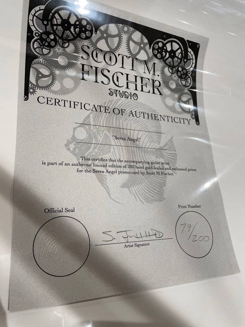 セラの天使　アートプリント　生産200枚限定　直筆サイン