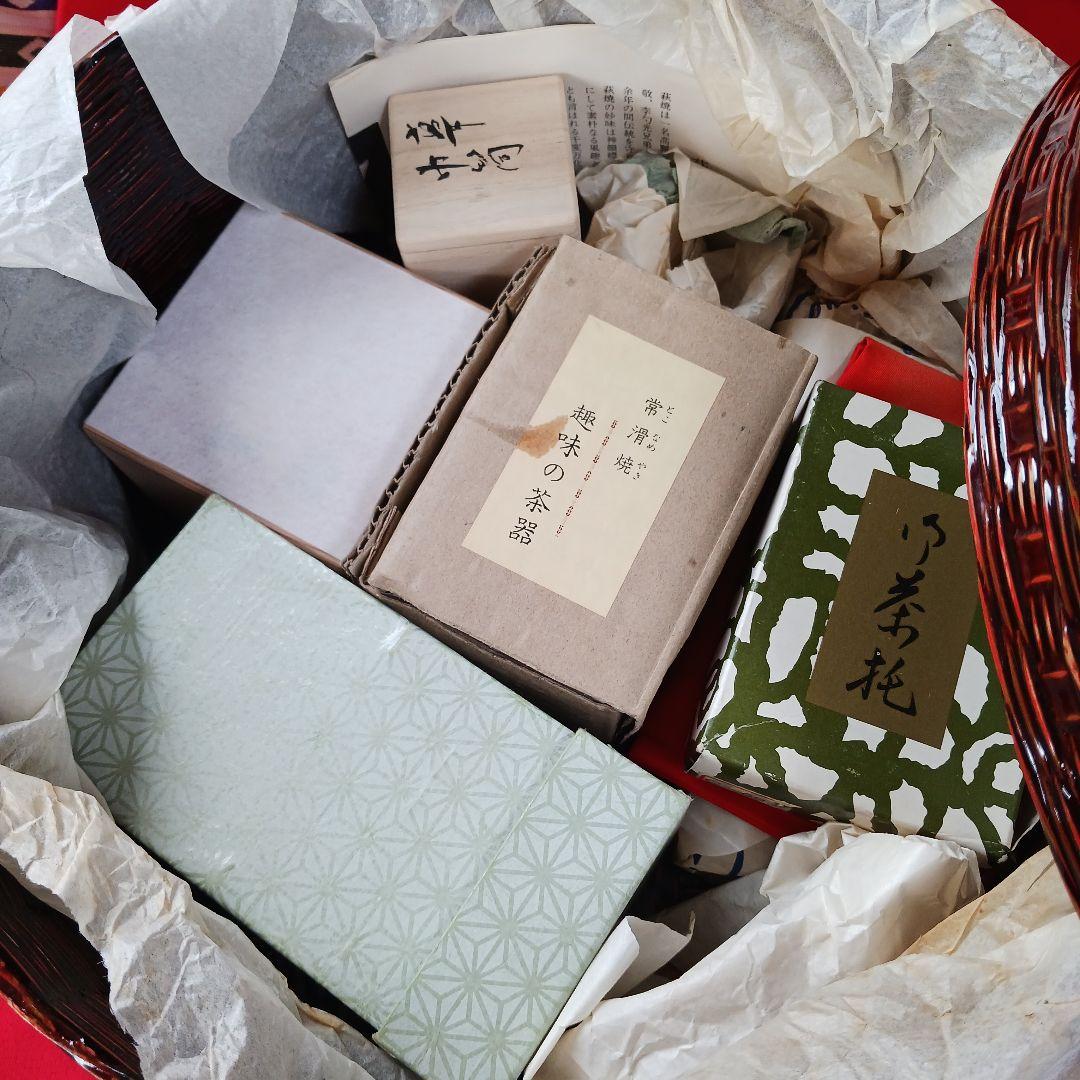 煎茶道具　籃胎漆器他(全9品)