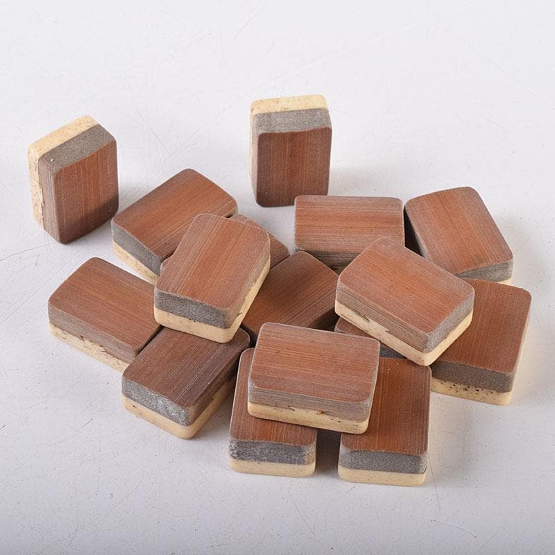 中国　竹嵌　骨牌　背竹牌　麻雀牌　唐木箱付　M　8054