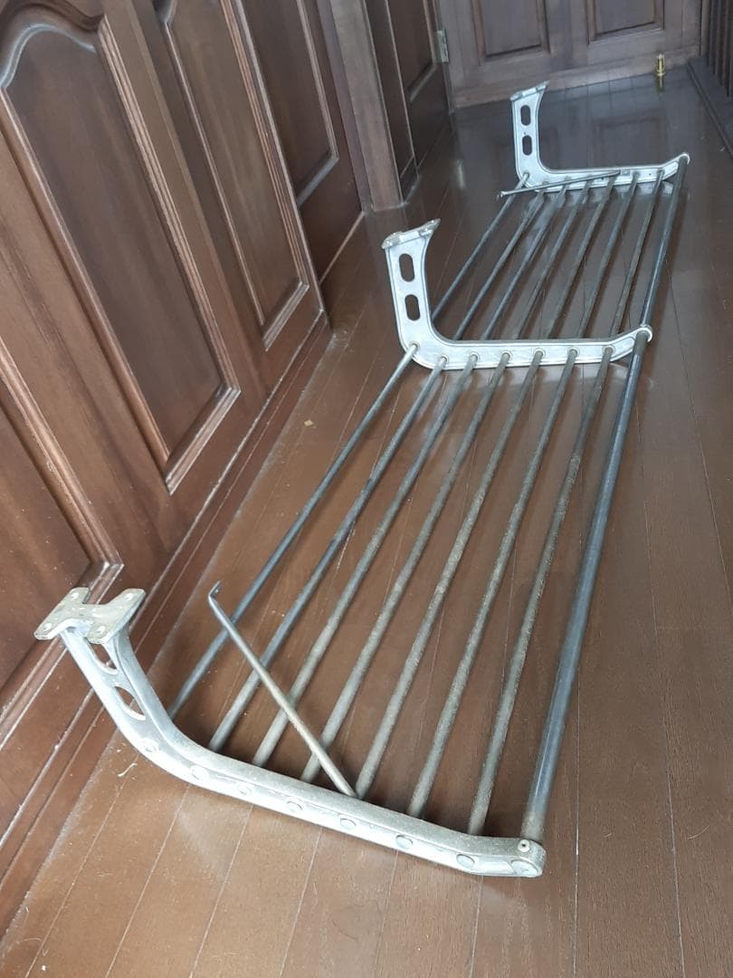 遠州鉄道バス 網棚 昭和レトロ◆アルミ製 路線バス部品◆インテリア・ディスプレイ