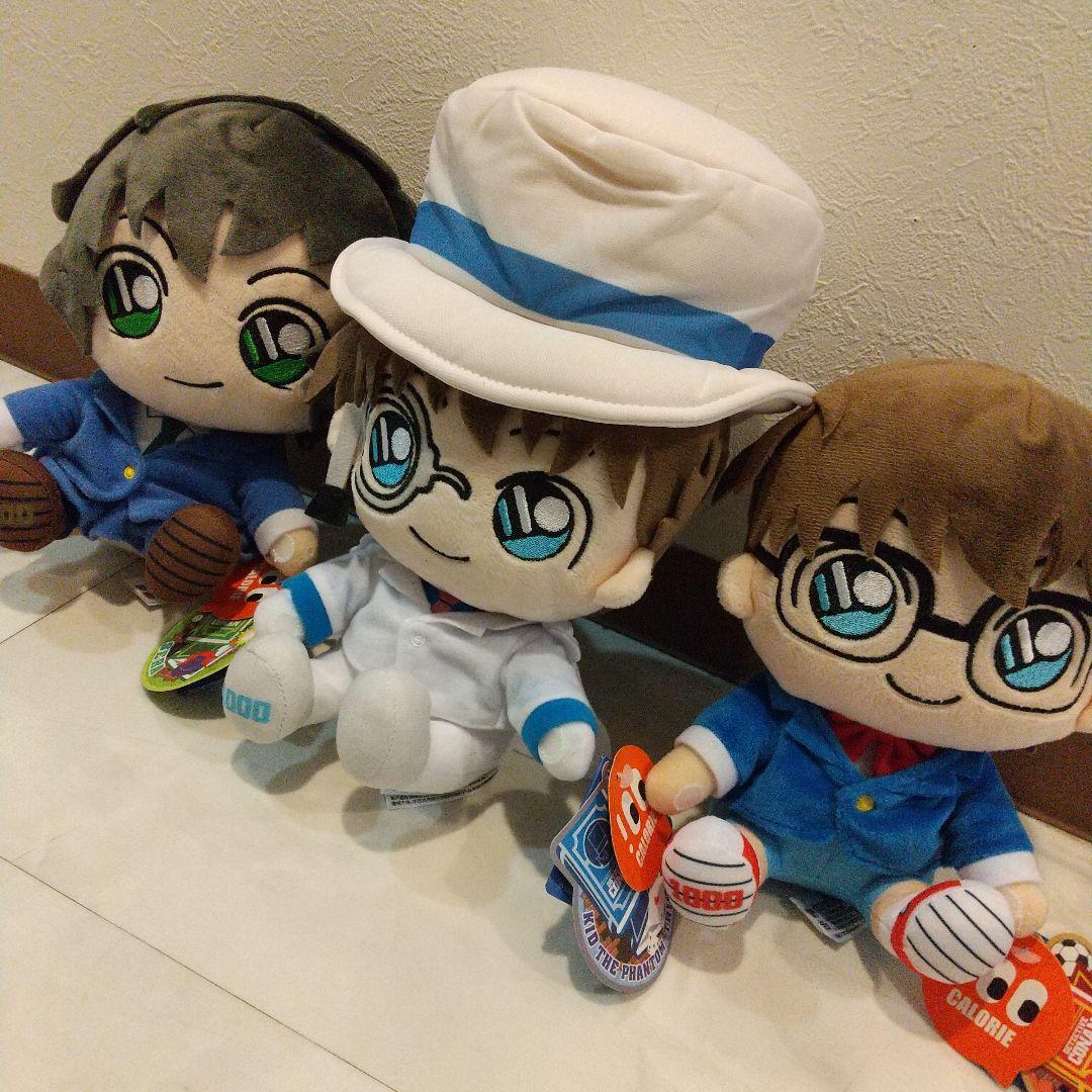 新品　名探偵コナン　ぬいぐるみ 怪盗キッド　江戸川コナン　世良真澄