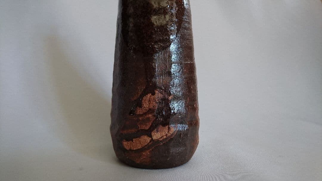 志野 織部 黄瀬戸 古美濃焼 花瓶 茶道具