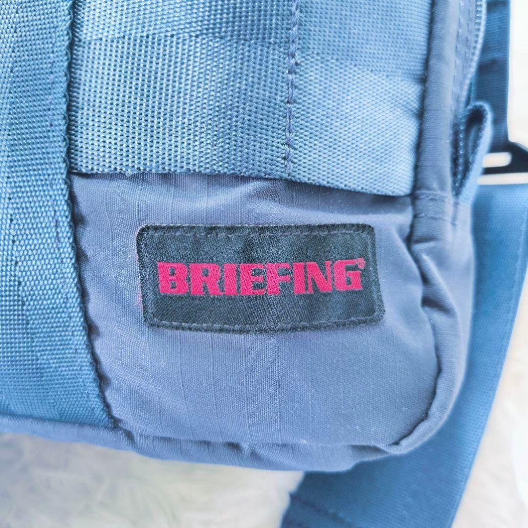 美品　ブリーフィング　 ビジネス　ショルダー　ハンド　ネイビー　2way　A4