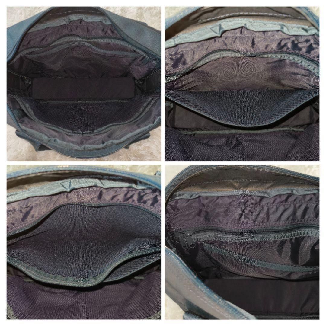 美品　ブリーフィング　 ビジネス　ショルダー　ハンド　ネイビー　2way　A4