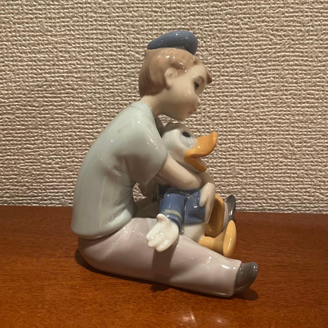 美品　リヤドロ　NAO ドナルドダック　ディズニー　コラボ　人形　陶器　置物