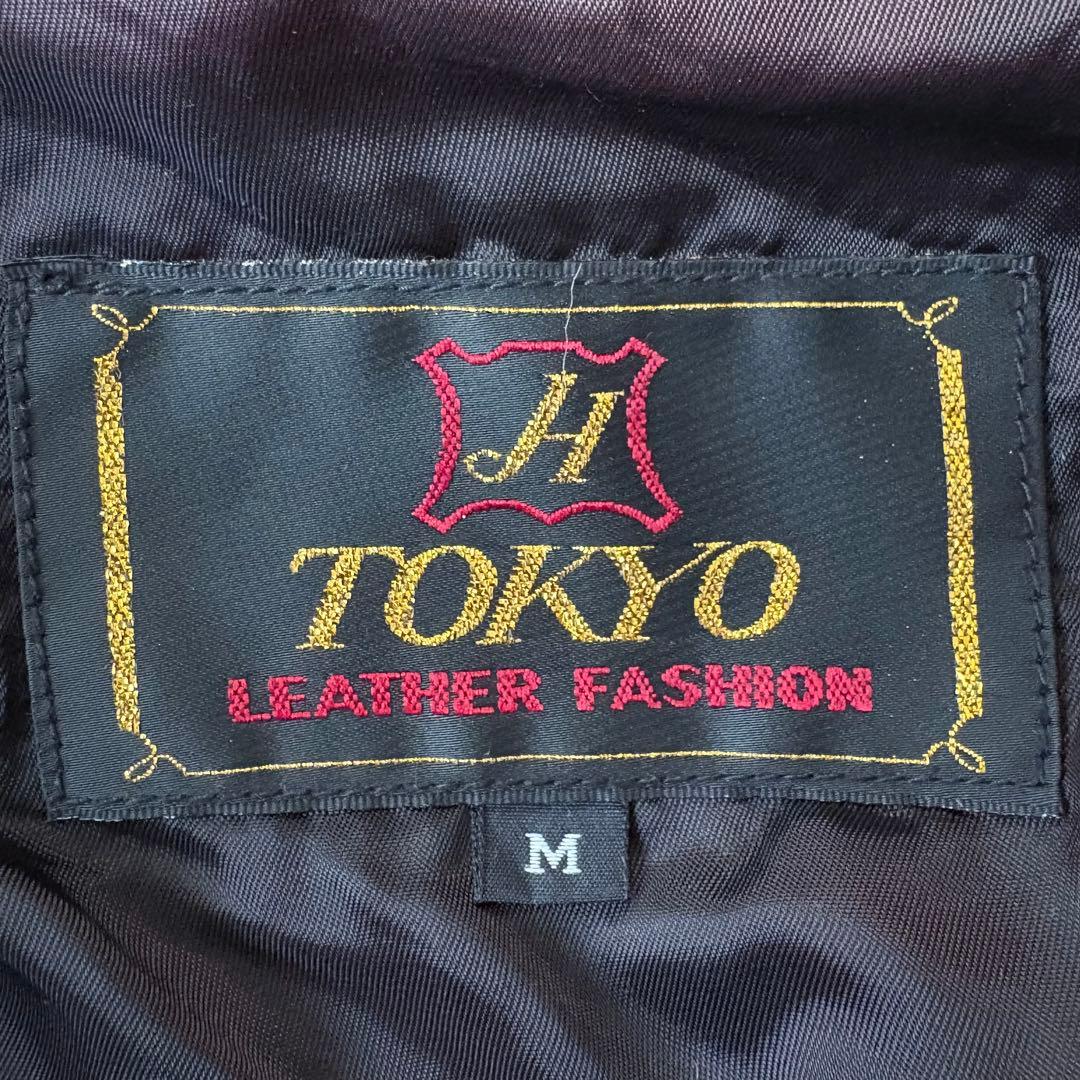 舶来堂 シングルライダース ジャケット 革ジャン ブラウン バイク ビンテージM