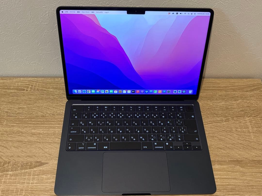 MacBookAir M2 13インチ 8GBメモリ256GBSSD JIS配列