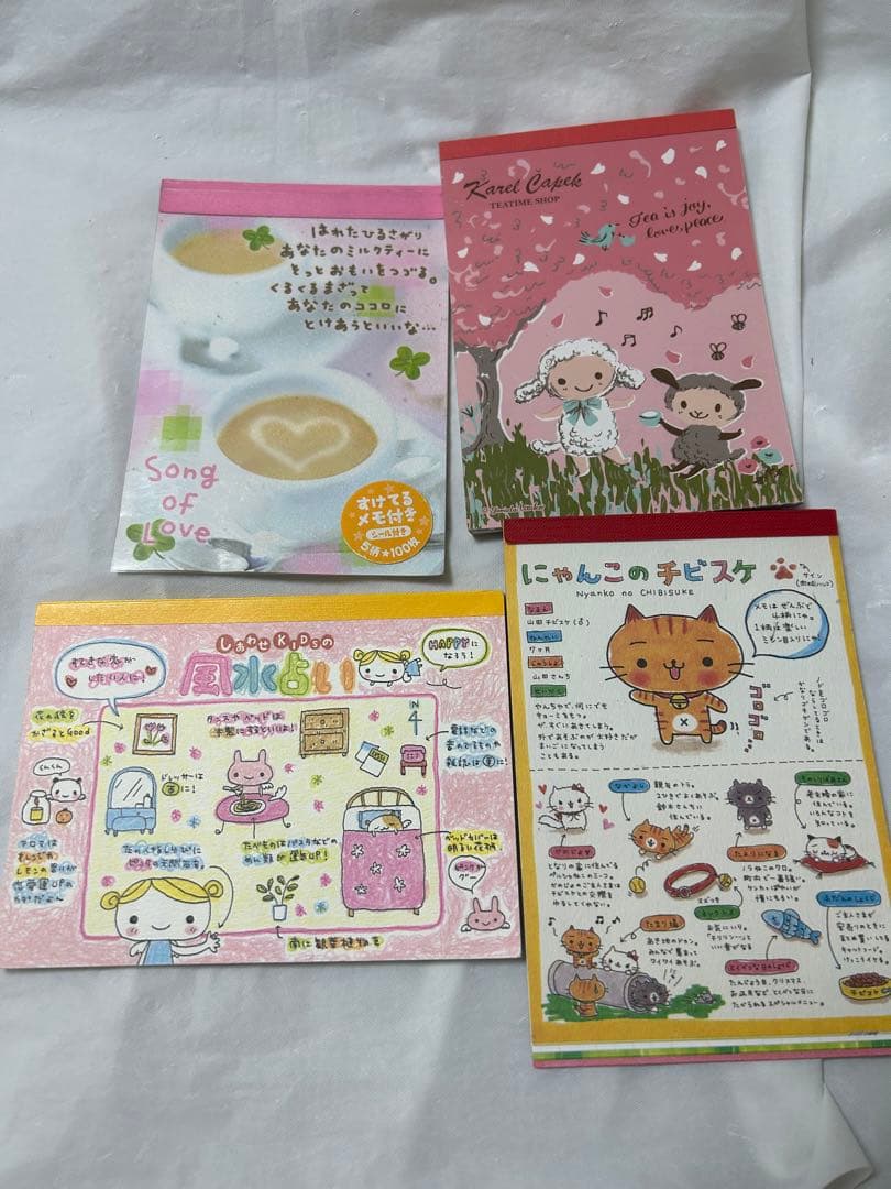 平成　レトロ　ファンシー　アニマル　クローバー　大量　メモ帳　おまとめ売り