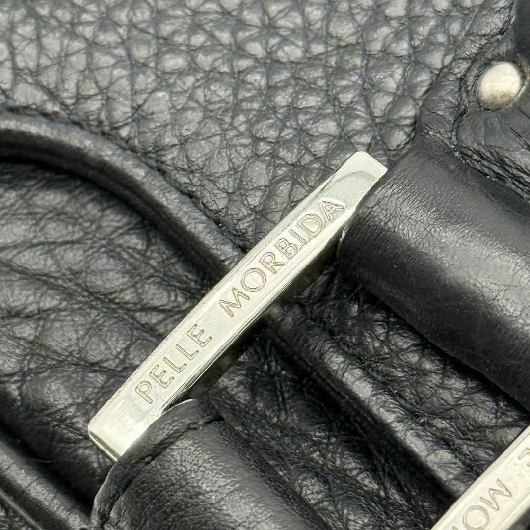 専用 ペッレモルビダ シュリンクレザー ビジネスバッグ ブラック A4 PC