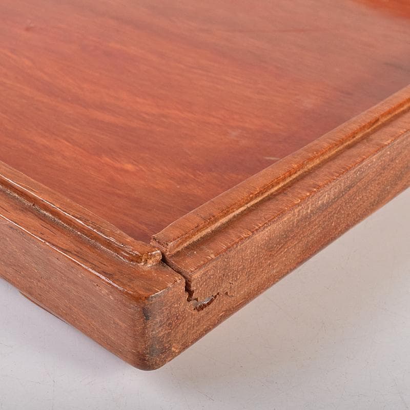 中国　書道具　端渓硯　唐木箱付　M　R7555